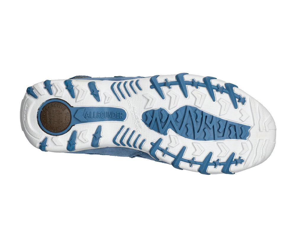 Allrounder by Mephisto Womens Adjustable Niwa Denim Trainers ShoeMed