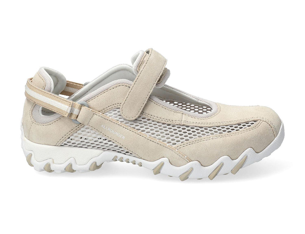 Allrounder by Mephisto Womens Breathable Niro Papyrus Sandals ShoeMed