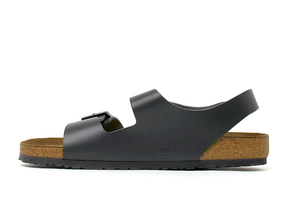 Birkenstock Milano Birko-Flor Black Sandals ShoeMed