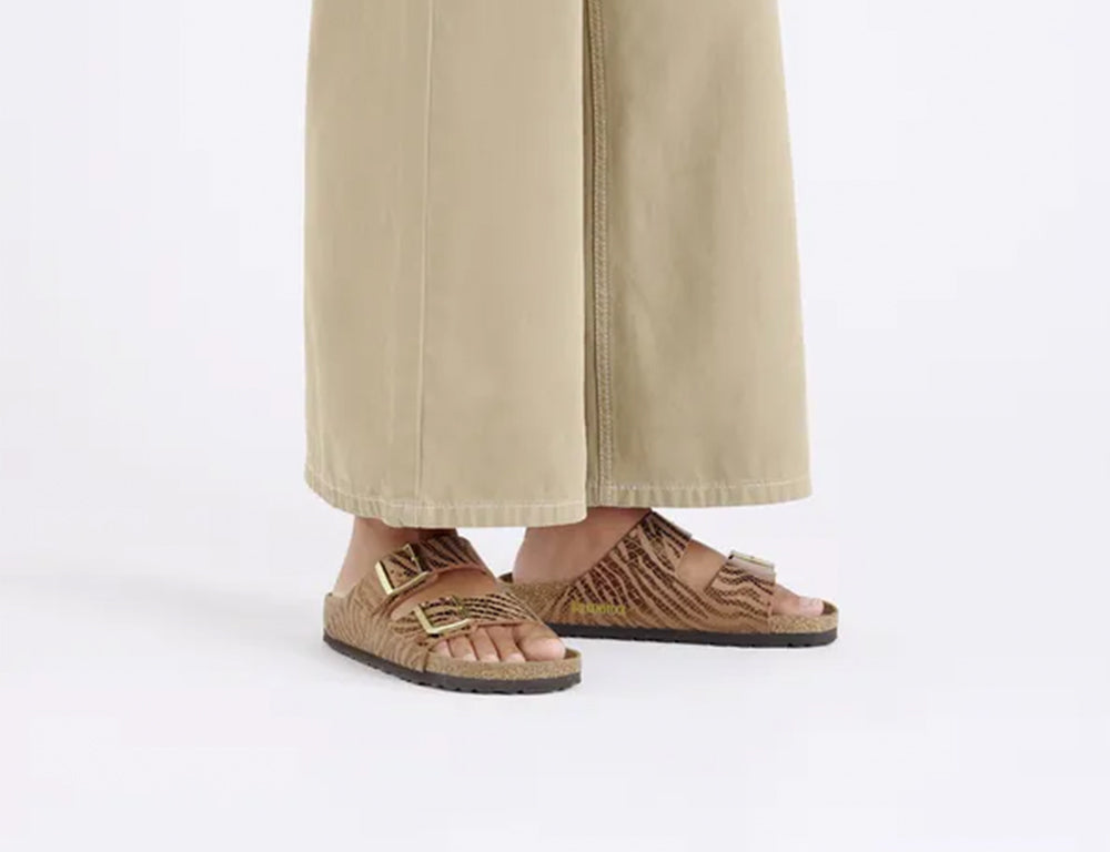 Arizona BS SYN Zebra Pecan Sandals