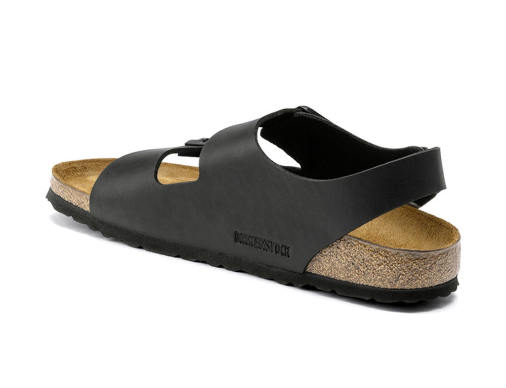 Birkenstock Milano Birko-Flor Black Sandals ShoeMed