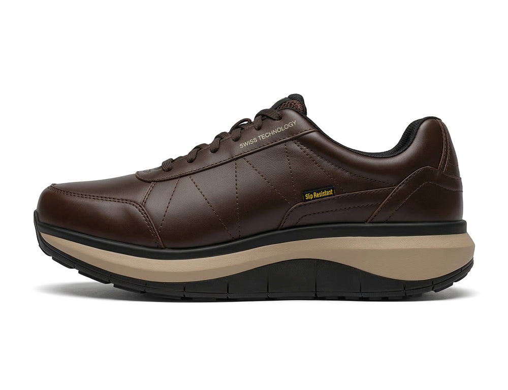 Mens Wave Wide-Fit Cancun SR Brown Trainers
