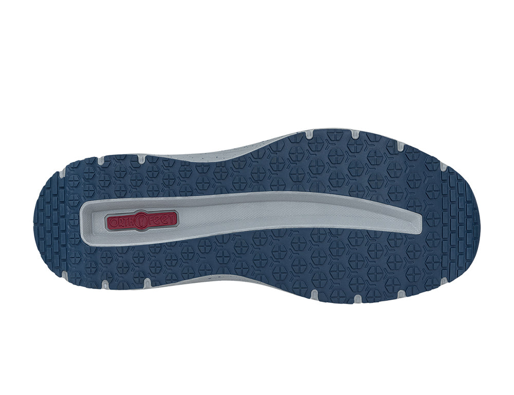 Orthofeet Mens Hands-Free Compass Blue Shoes ShoeMed