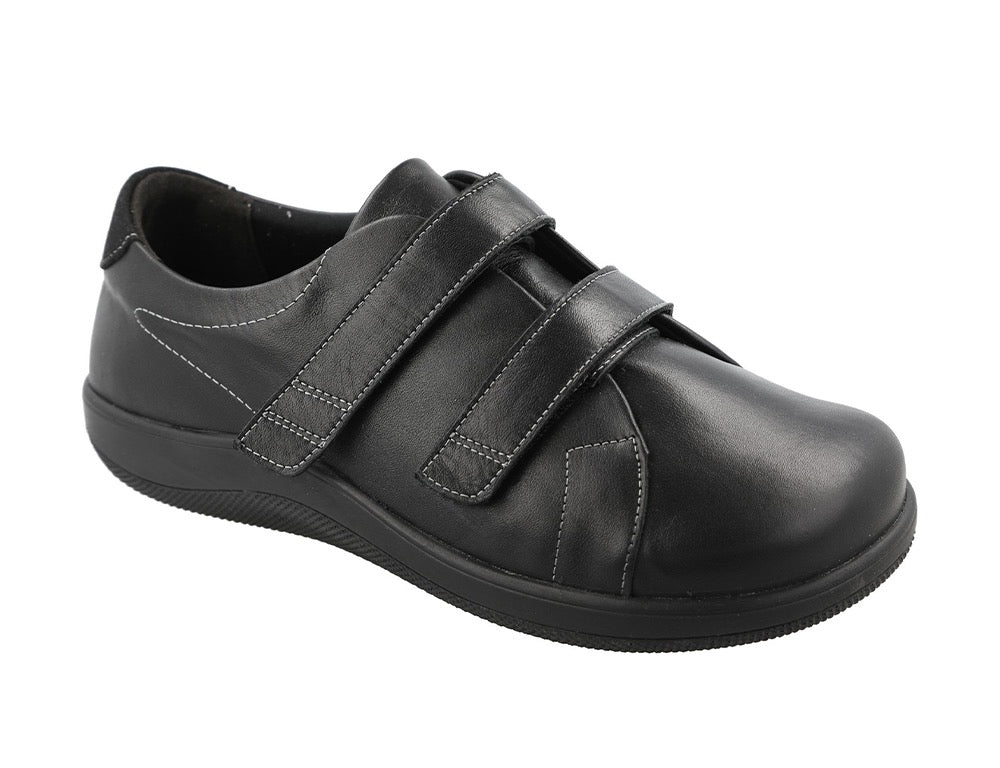 Womens Adjustable Scott Black Shoes