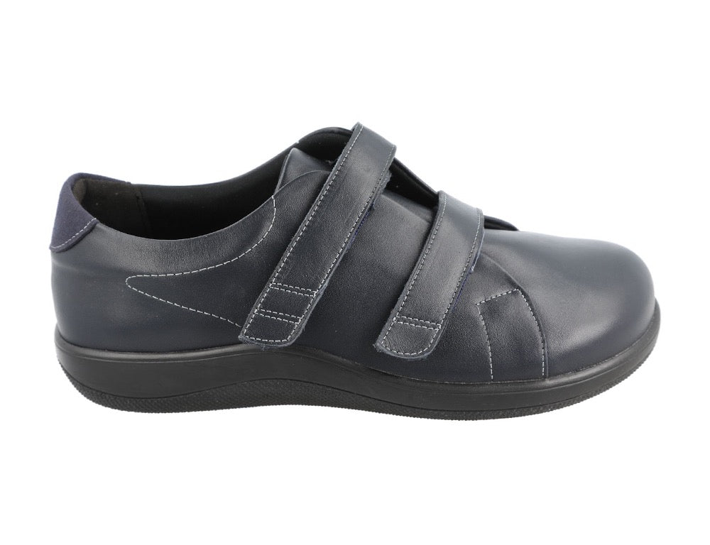Womens Sqaure Toe Adjustable Scott Navy Shoes