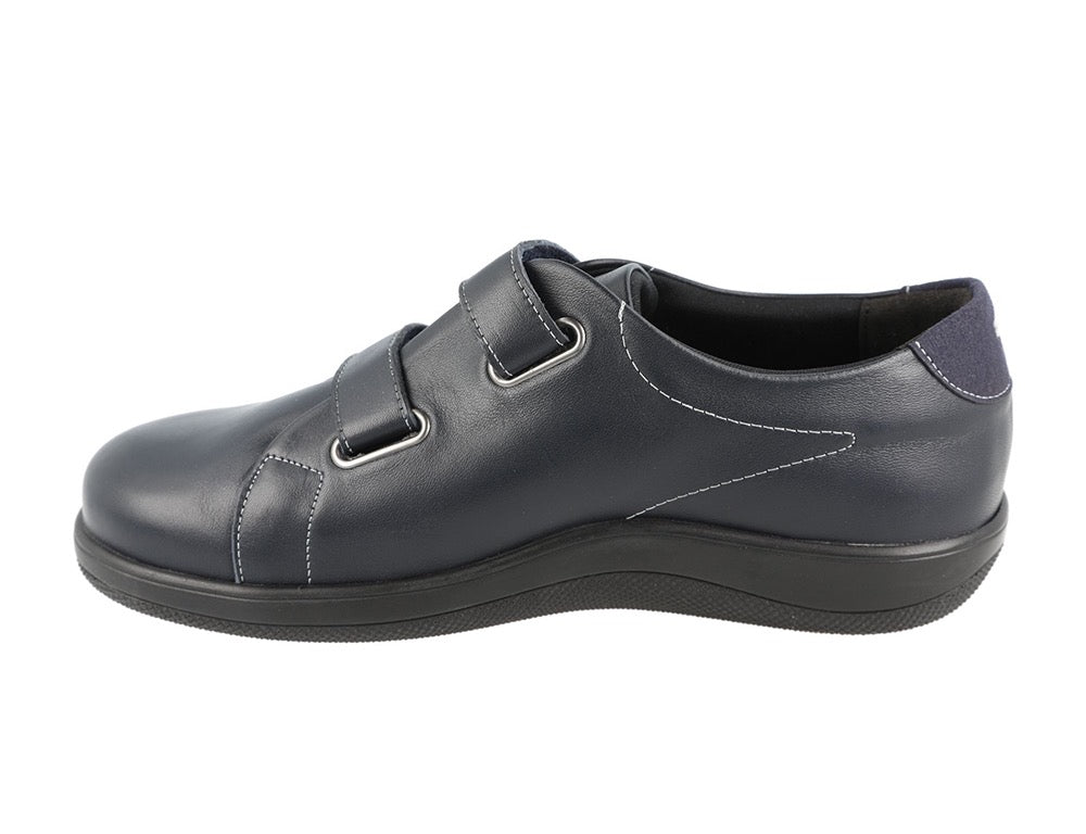 Womens Sqaure Toe Adjustable Scott Navy Shoes