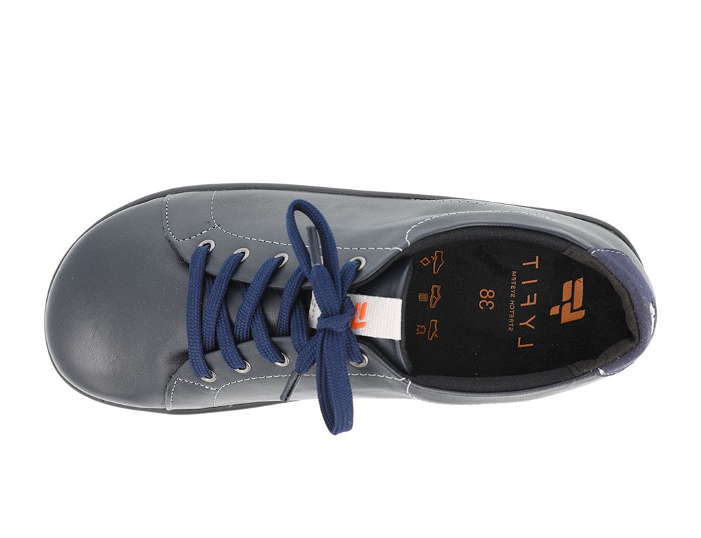 Womens Sqaure Toe Wide Fit Taylor Navy Trainers