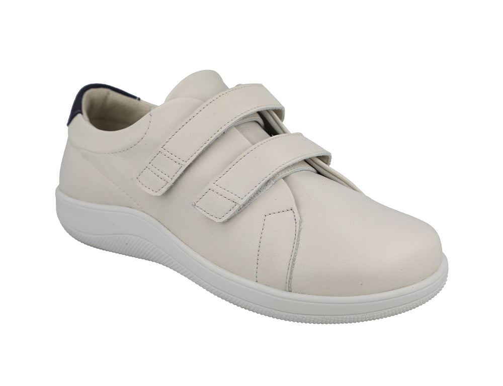 Womens Sqaure Toe Adjustable Scott White Shoes