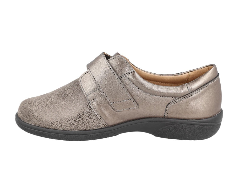 Womens Wide Fit Stretch Petula Bronze Shoes