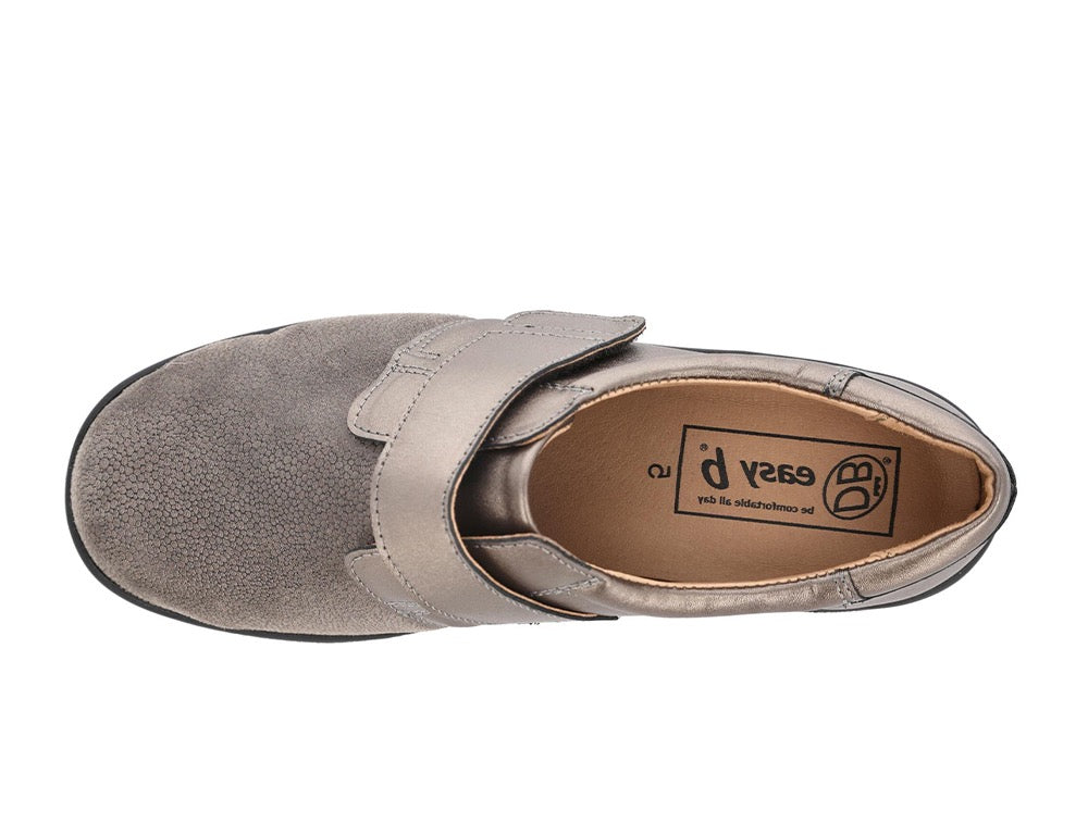 Womens Wide Fit Stretch Petula Bronze Shoes