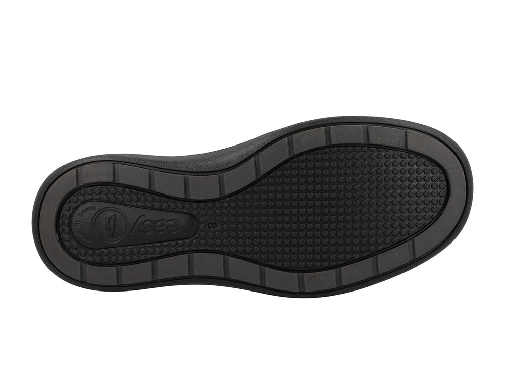 Mens Wide Fit Zip Orion Black Trainers