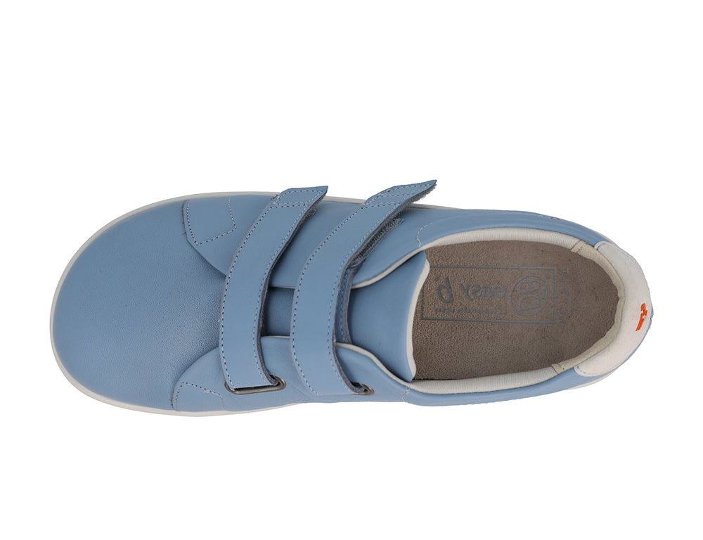 Womens Sqaure Toe Adjustable Scott Sky Blue Shoes