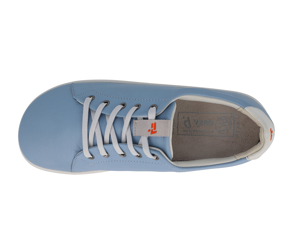Womens Sqaure Toe Wide Fit Taylor Sky Blue Trainers