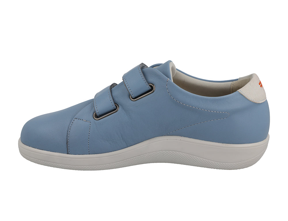 Womens Sqaure Toe Adjustable Scott Sky Blue Shoes