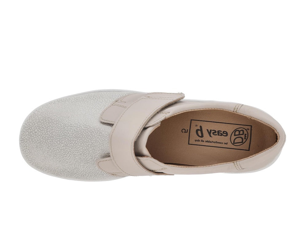 Womens Wide Fit Stretch Petula Beige Shoes