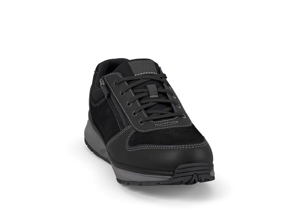 Mens Active Zip Dynamo Black II Trainers