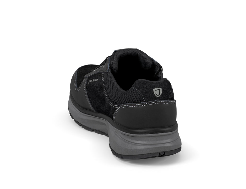 Mens Active Zip Dynamo Black II Trainers