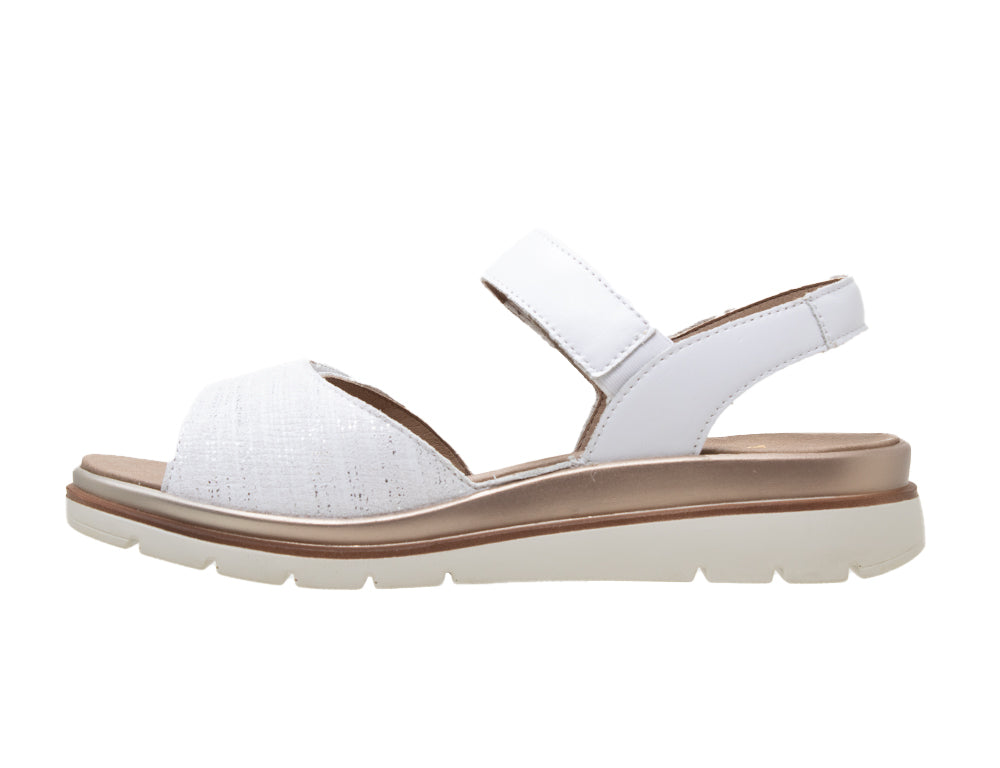 Womens Adjustable Glory Bianco Combi Sandals