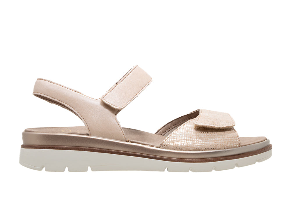 Womens Adjustable Glory Cream Combi Sandals