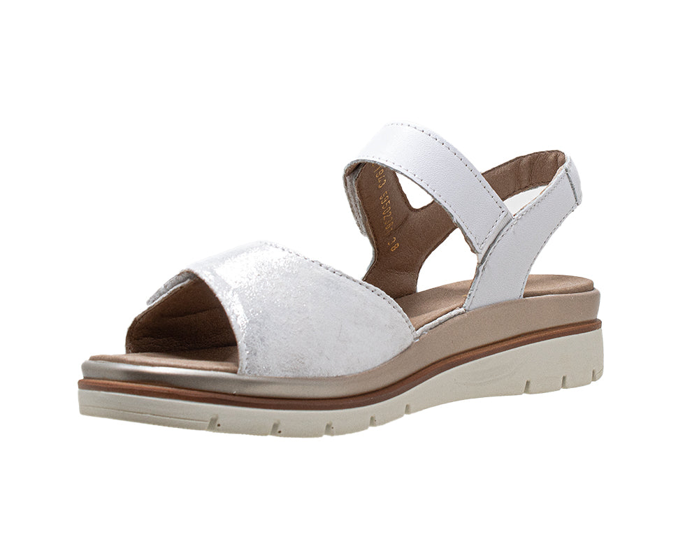 Womens Adjustable Glory Bianco Combi Sandals