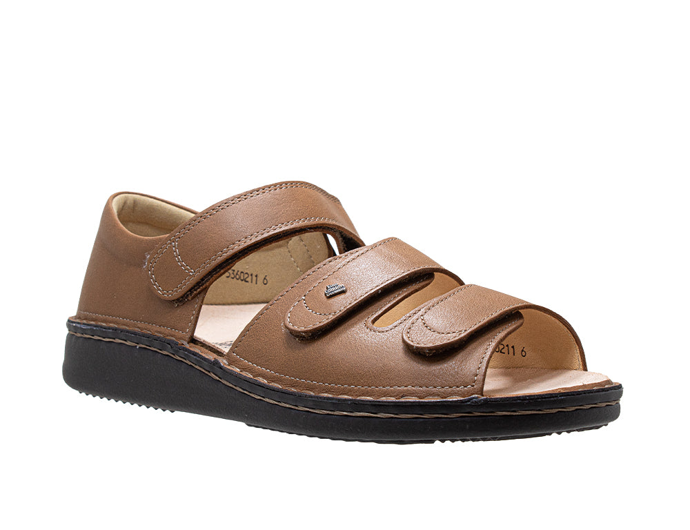 Men's Baltrum Velcro Strap Light Brown Sandal