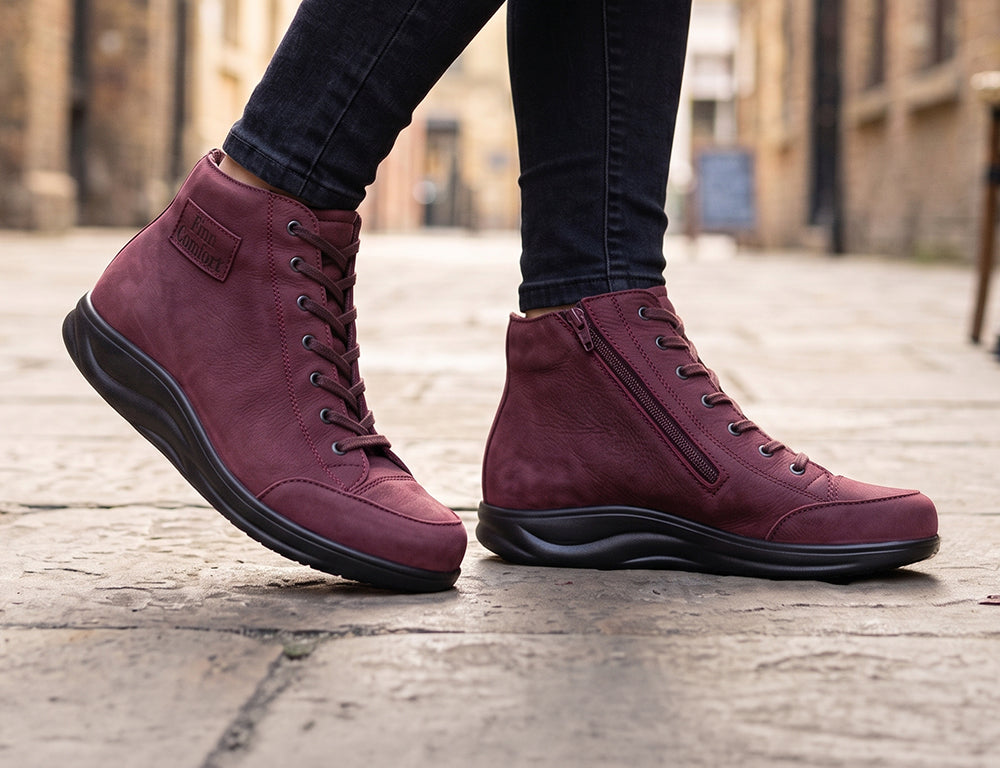 Womens Finnamic Holten Wine Boots