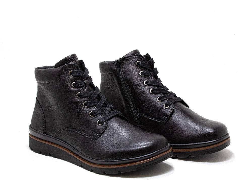Womens Zip Gallery Black Rocky Boots