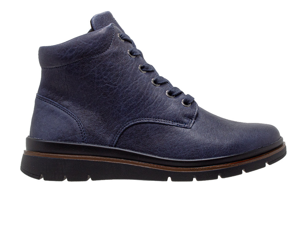 Womens Zip Gallery Navy Boots