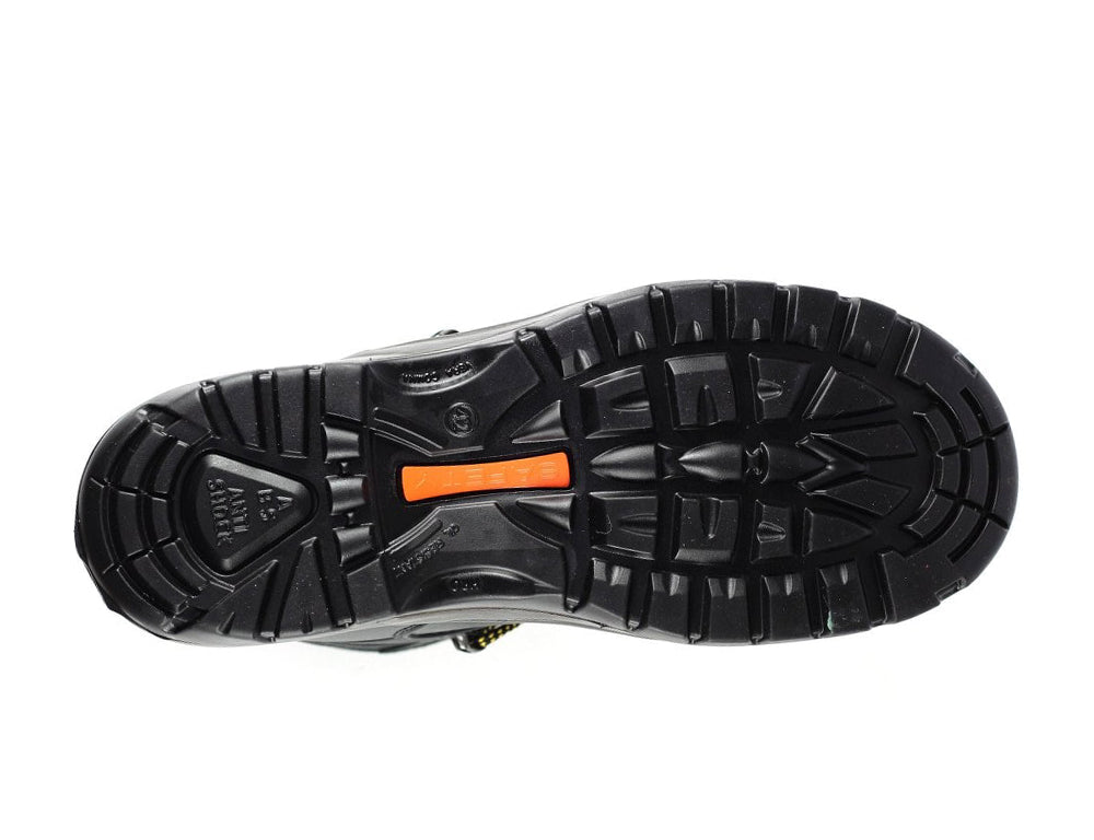 Mens Contractor Black Steel Toe Safety Boots