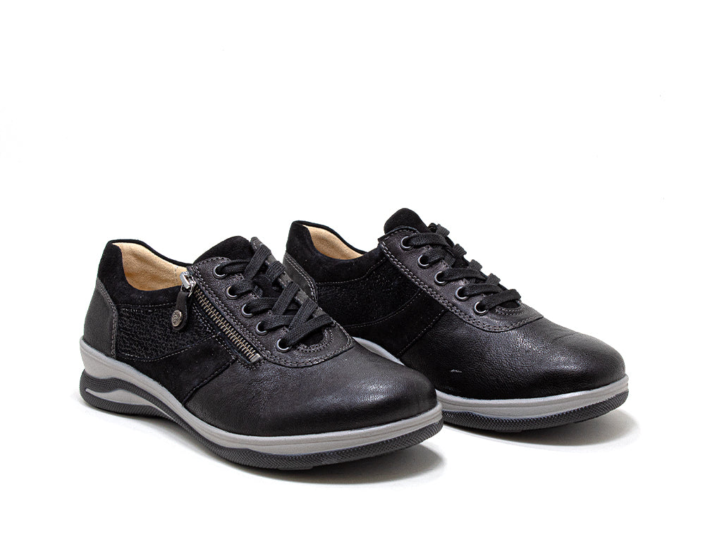 Womens Zip Haley Black Rocky Shoes