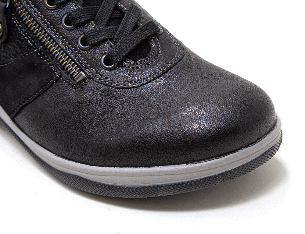 Womens Zip Haley Black Rocky Shoes