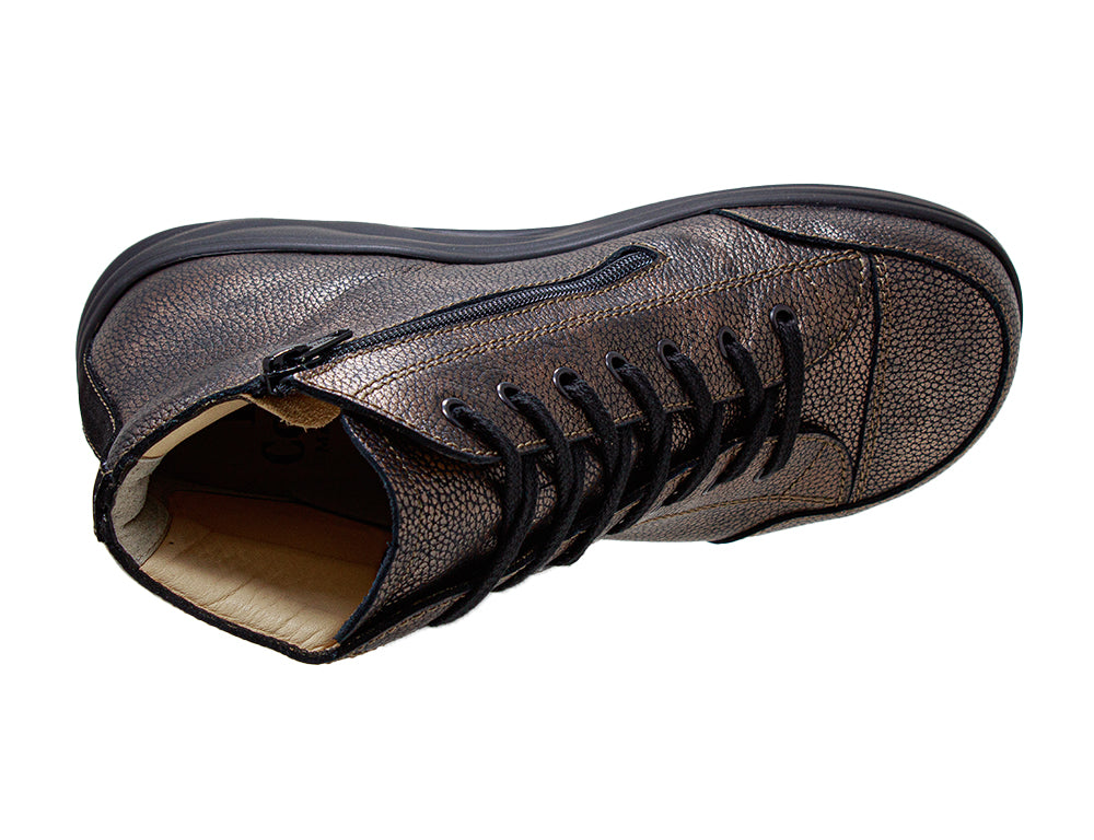 Womens Finnamic Holten Copper Schwarz Boots