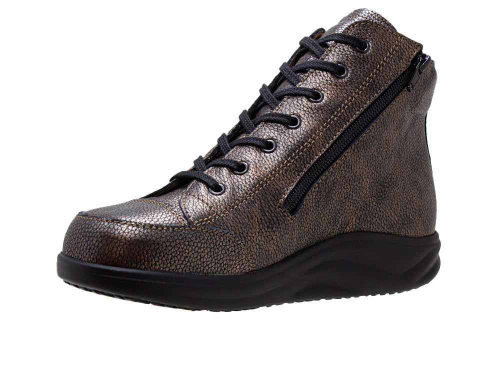 Womens Finnamic Holten Copper Schwarz Boots