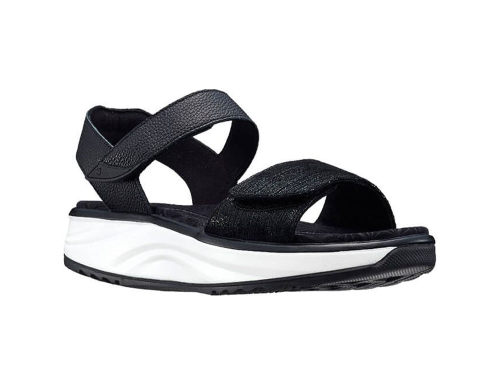Womens Active Adjustable Flores Black Sandals