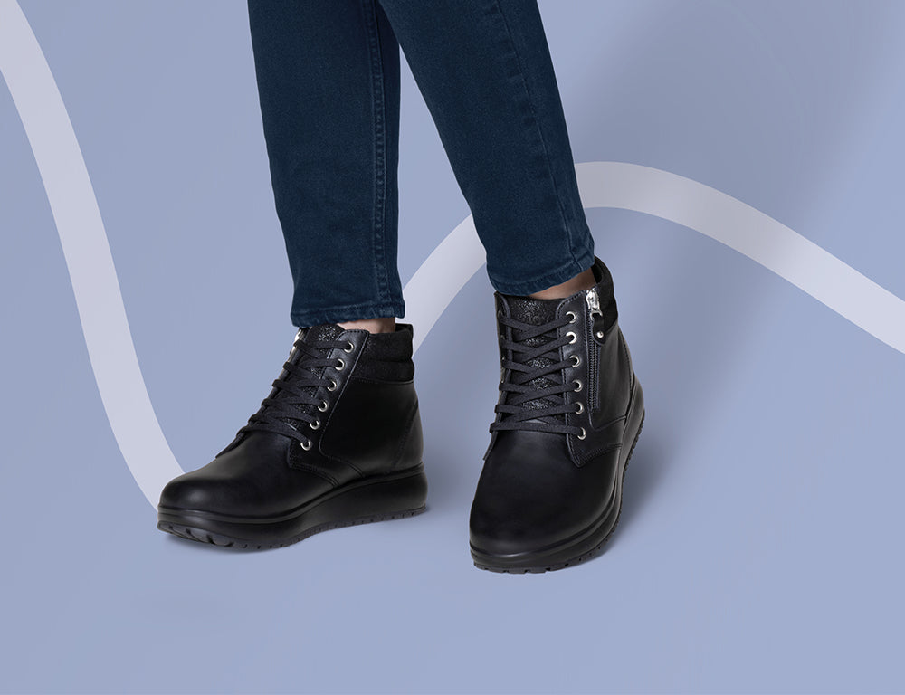 Womens Senso Zip Wilma II Black Boots