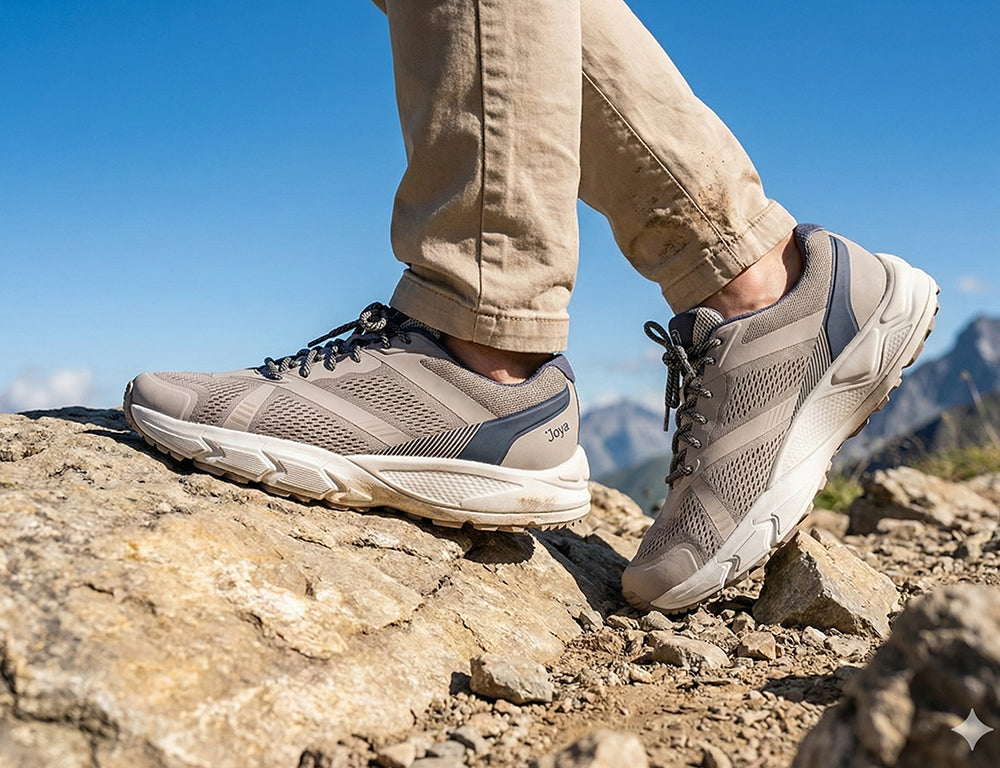 Joya Mens Active Nova Grey Hiking Shoes ShoeMed