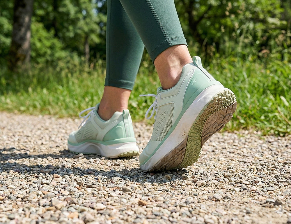 Joya Womens Active Veloce Light Green Trainers ShoeMed