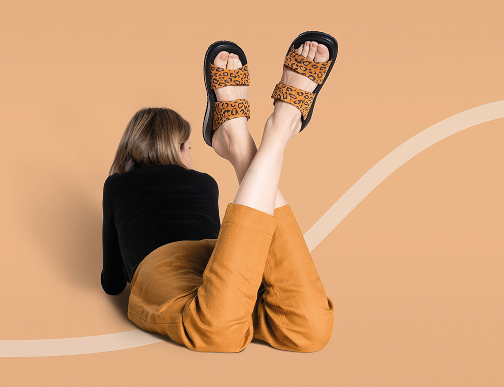 Womens Senso Vienna II Light Brown Leopard Sandals