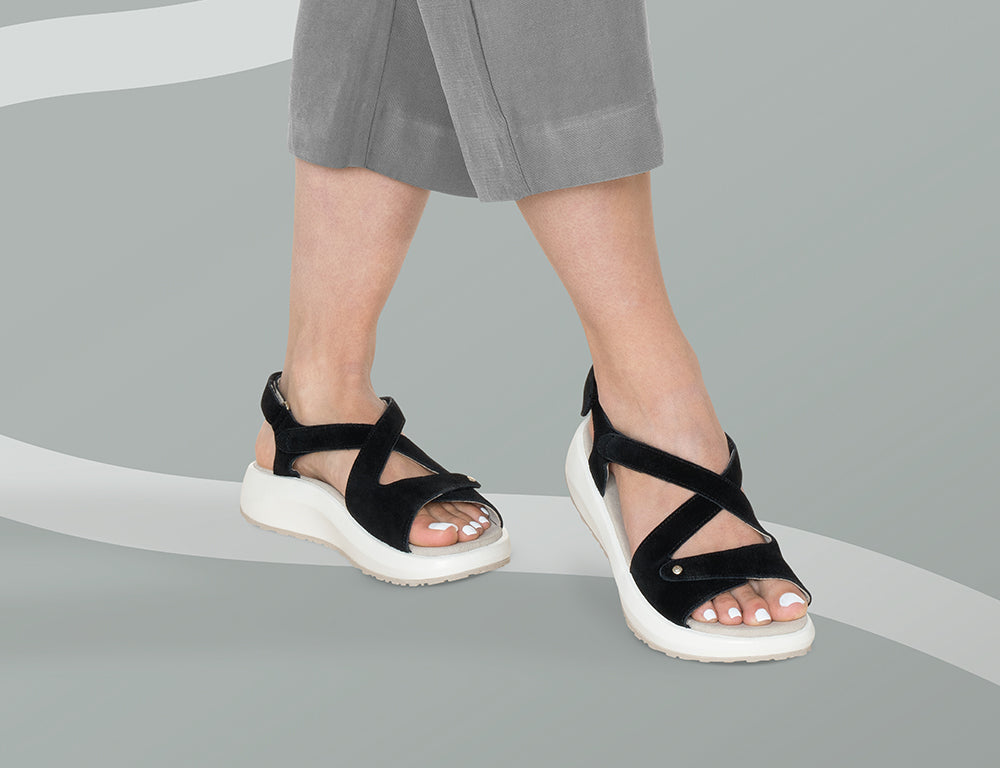 Womens Senso Jenny Black Sandals