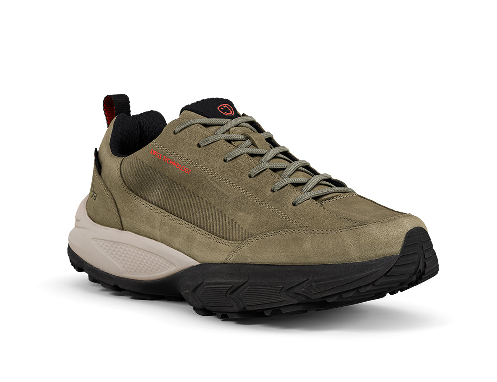 Mens Active Waterproof Oberstdorf Green Hiking Shoes