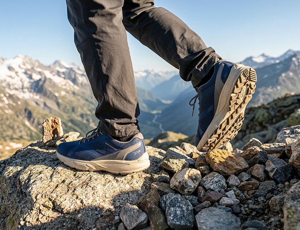 Mens Active Nova Dark Blue Hiking Shoes