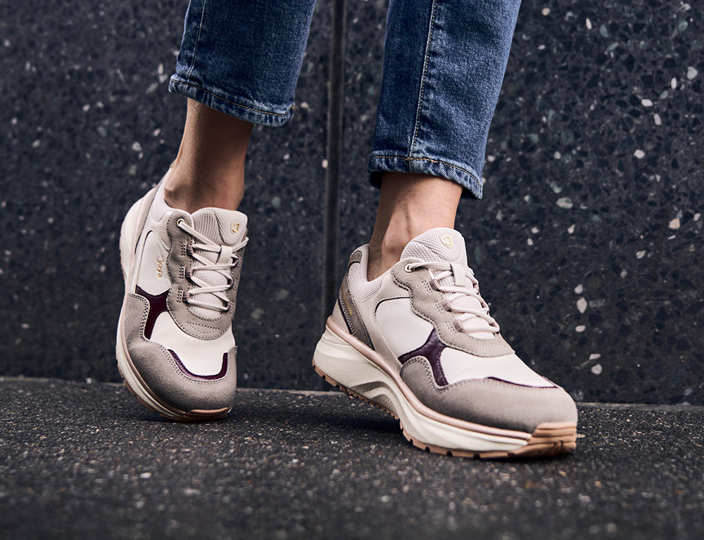 Womens Active Tina III Beige Red Trainers