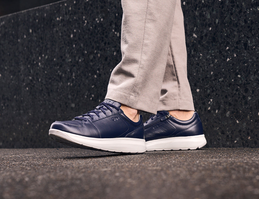 Joya Mens Senso Zip Oliver Dark Blue II Trainers ShoeMed