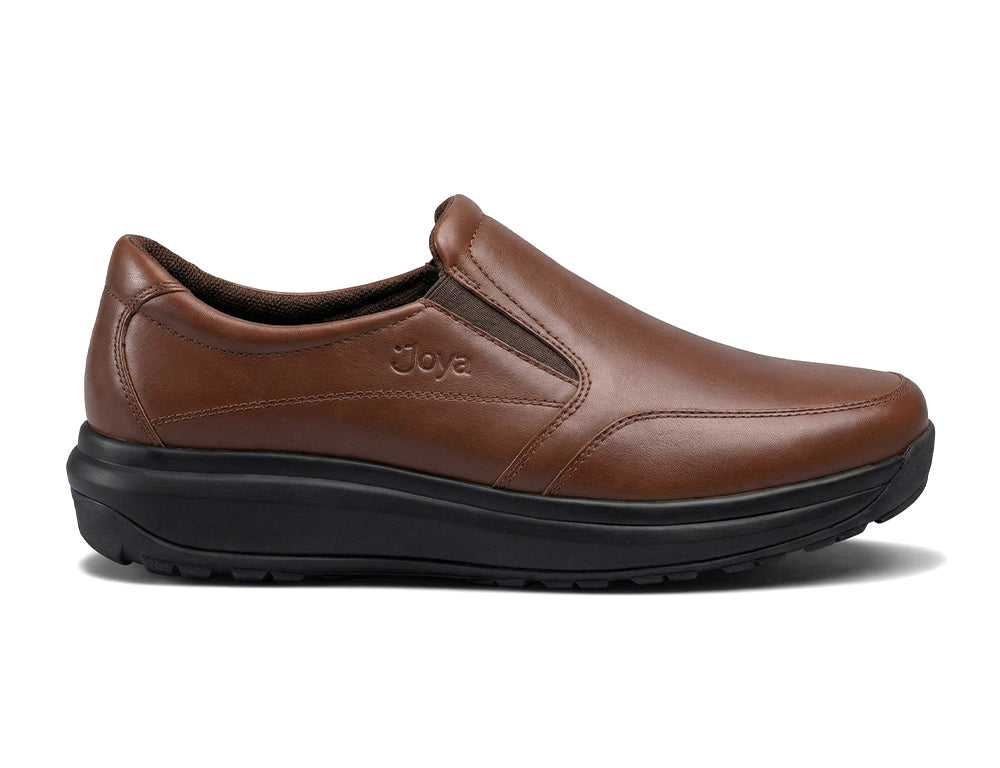 Joya Mens Shoes | Brown Leather Slip-On Shoes For Maximum Comfort