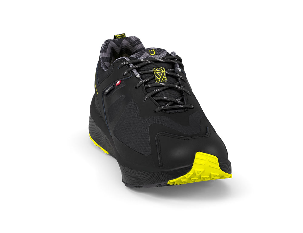 Mens Active Waterproof Veloce Black Trainers