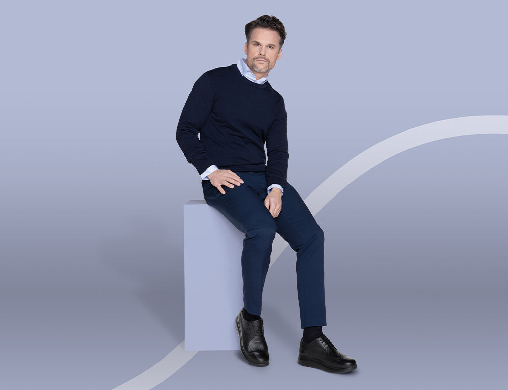 Mens Senso Brogue Paso Fino III Black Shoes