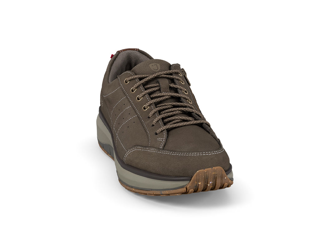 Mens Wave Wide-Fit Zip Moscow Brown Shoes