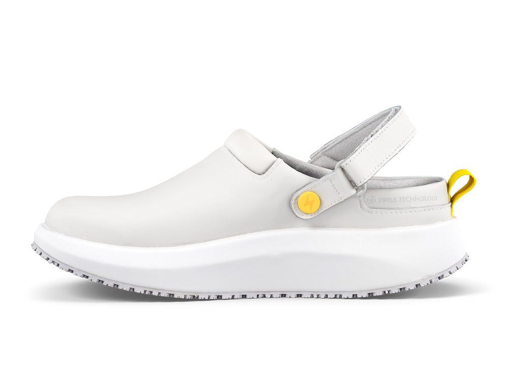 Womens Senso Ace ESD White Clogs