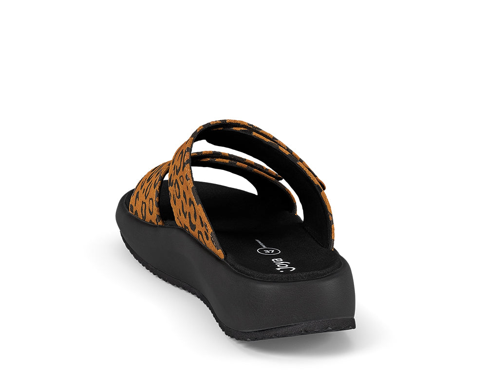 Womens Senso Vienna II Light Brown Leopard Sandals