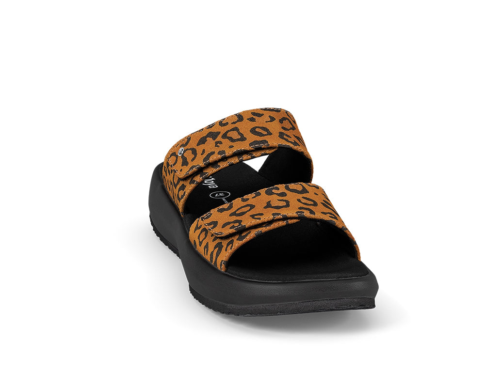 Womens Senso Vienna II Light Brown Leopard Sandals